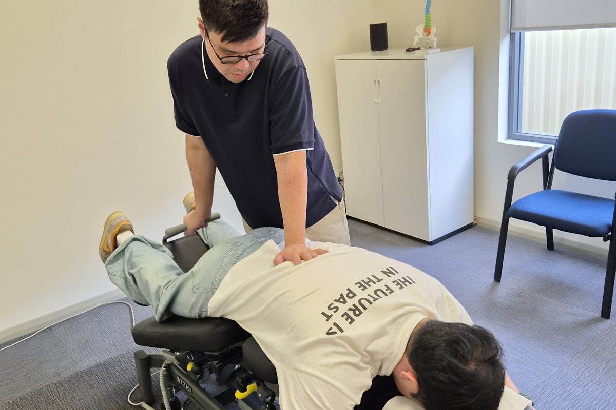 Chiropractic care for lower back pain when sitting, Byford